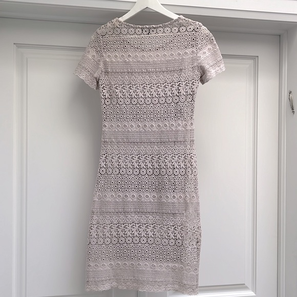 Caroll Crochet Dress with Removable Slip Dress in light grey - Picture 5 of 10